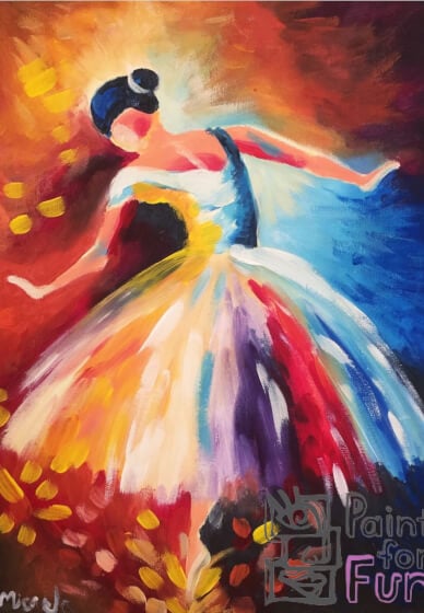 Paint and Sip Class: Degas' Ballerina
