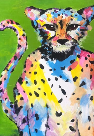 Paint and Sip Class: Fast Cheetah