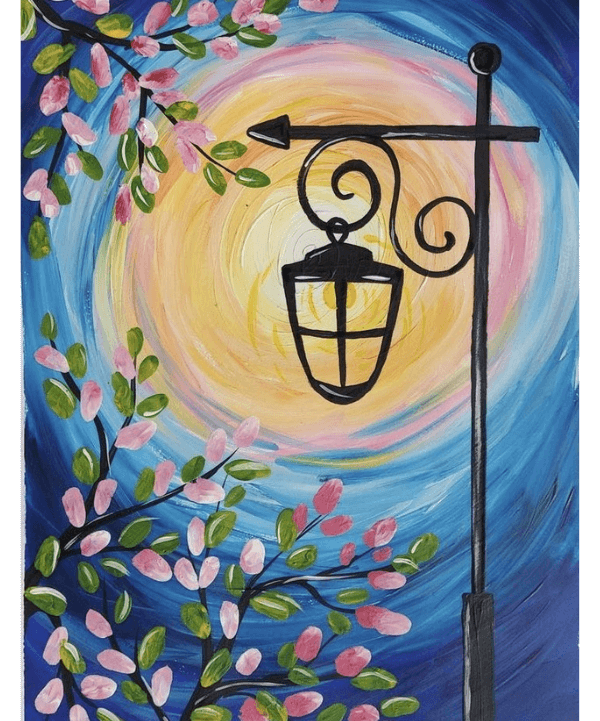 Paint and Sip Class: Floral Lampshade