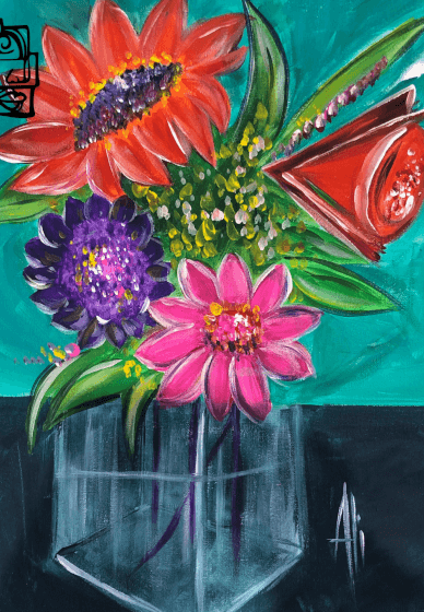 Paint and Sip Class: Flowers in a Vase