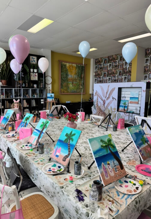 Paint and Sip Class for Private Events