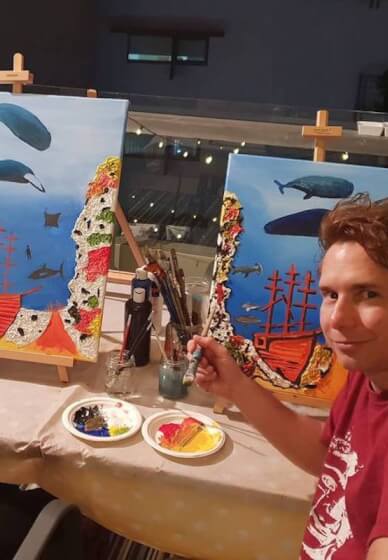 Paint and Sip Class for Private Functions: Brisbane