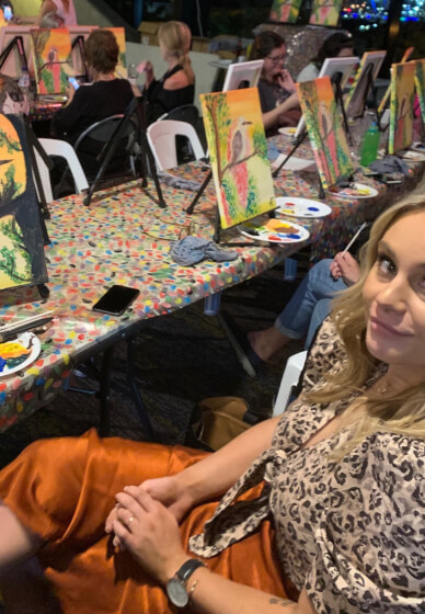 Paint and Sip Class for Private Functions: Gold Coast