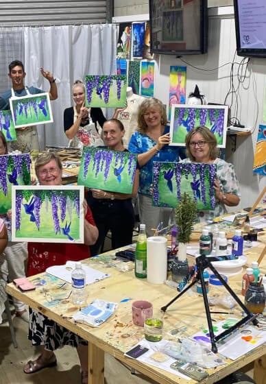 Paint and Sip Class for Private Groups