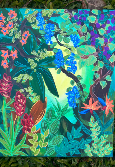 Paint and Sip Class: Funky Rainforest