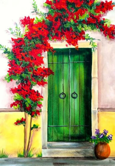 Paint and Sip Class: Green Door