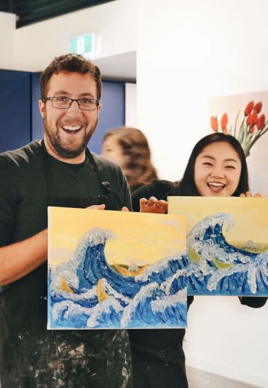 Paint and Sip Class: Hokusai Wave