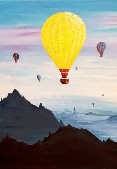 Paint and Sip Class: Hot Air Balloon