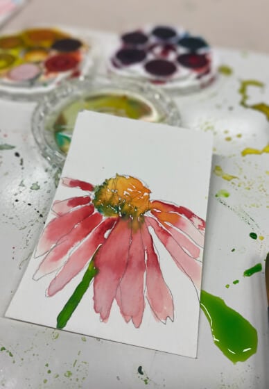 Paint and Sip Class: Ink and Watercolour Basics