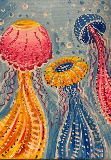 Paint and Sip Class: Jellyfish