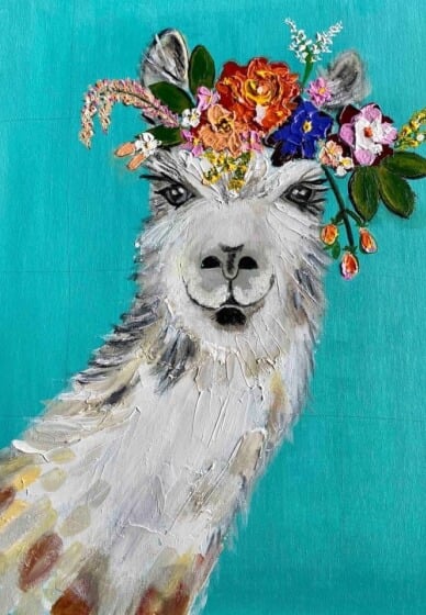 Paint and Sip Class: Lady Llama