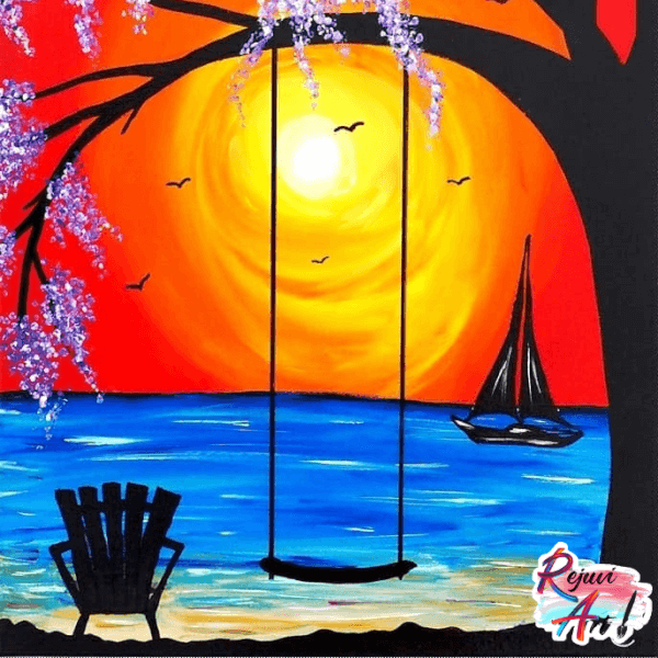 Paint and Sip Class Lakeside Brisbane Events ClassBento