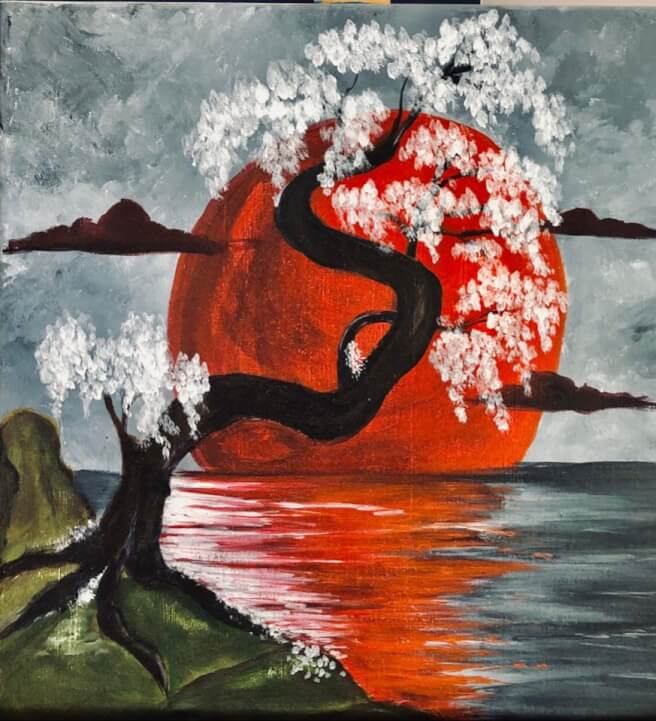 Paint and Sip Class: Land of the Rising Sun