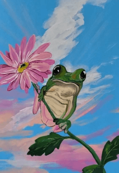 Paint and Sip Class: Little Frog