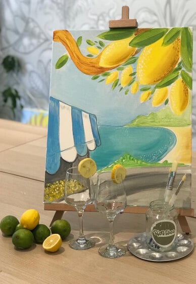 Paint and Sip Class: Mediterranean Lemons
