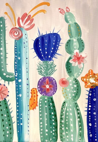 Paint and Sip Class: Mexican Cactus