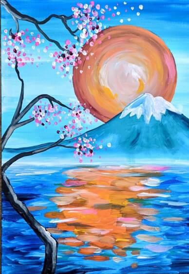 Paint and Sip Class: Mount Fuji