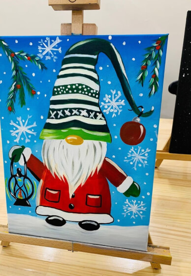 Paint and Sip Class: Mr Christmas Gnome
