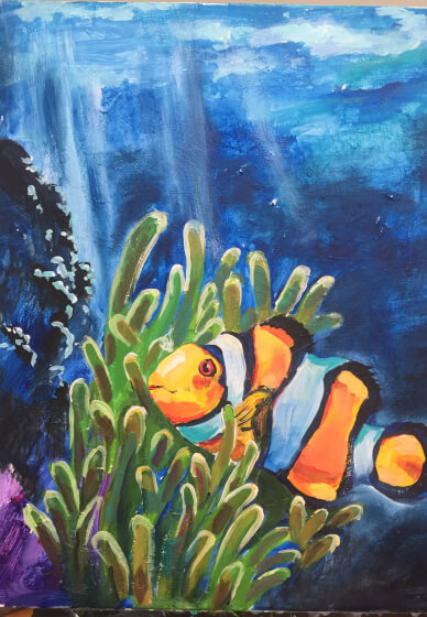 Paint and Sip Class: Nemo in Underwater World