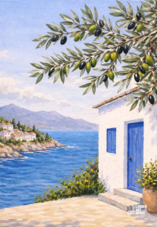 Paint and Sip Class: Olives by the Sea