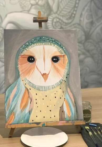 Paint and Sip Class: Owl
