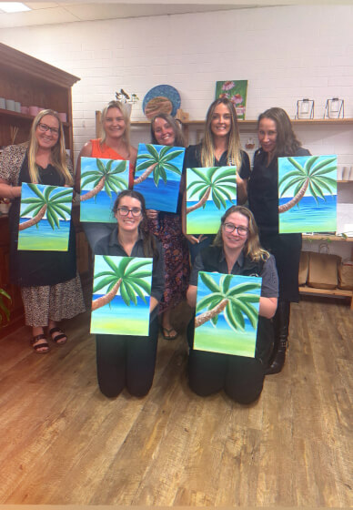 Paint and Sip Class: Pandanus Palms