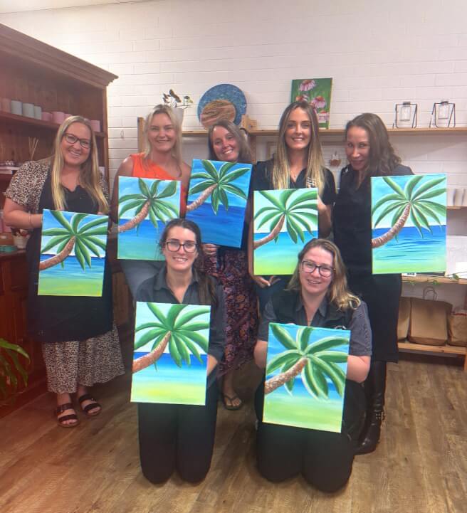 Paint and Sip Class: Pandanus Palms
