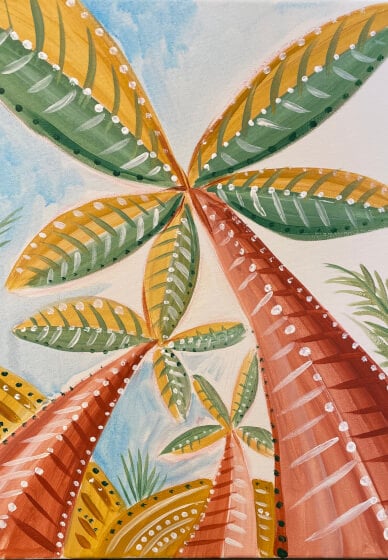 Paint and Sip Class: Pineapple Palm
