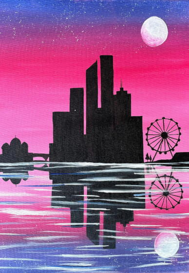 Paint and Sip Class: Pink Melbourne