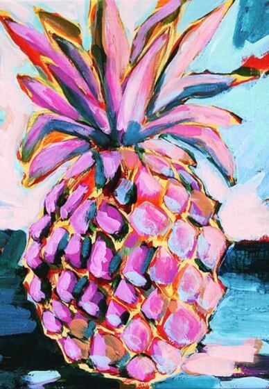 Paint and Sip Class: Pink Pineapple