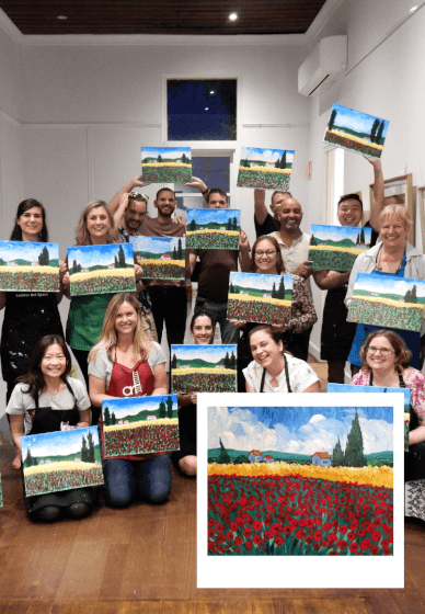 Paint and Sip Class: Poppies à La Van Gogh