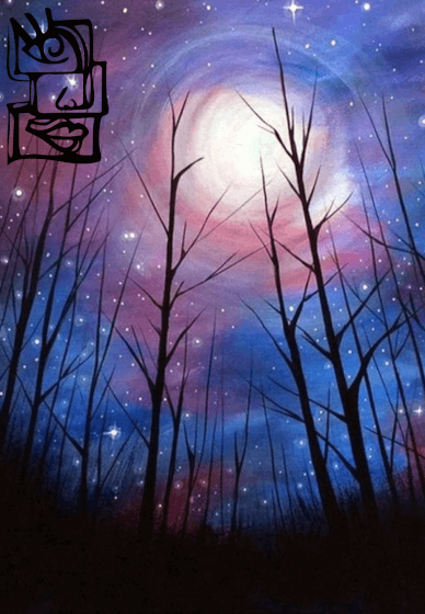 Paint and Sip Class: Purple Nightlight