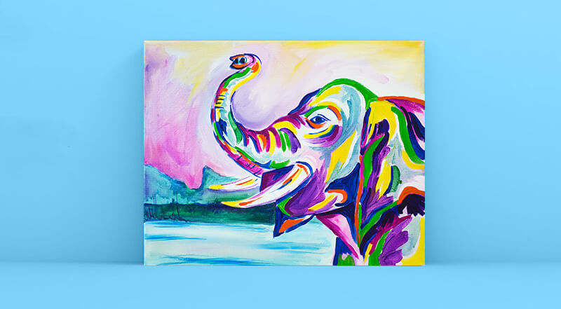 sip and paint nyc elephant