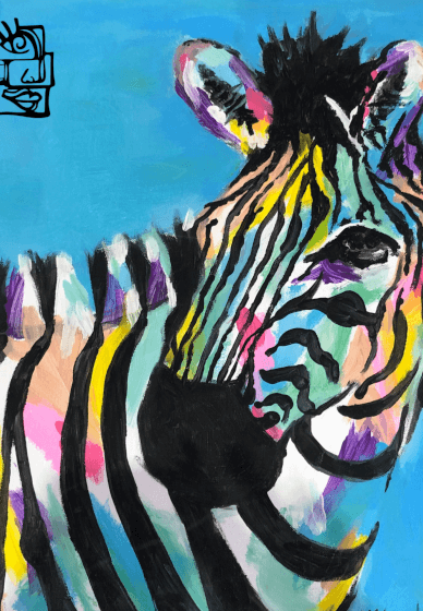 Paint and Sip Class: Safari Series Zebra