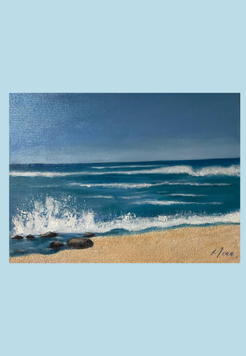 Paint and Sip Class: Textured Byron Bay
