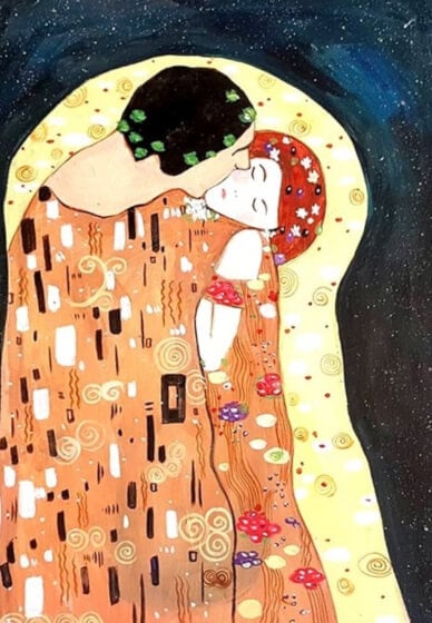 Paint and Sip Class: the Kiss of Klimt