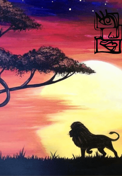 Paint and Sip Class: the Lion King