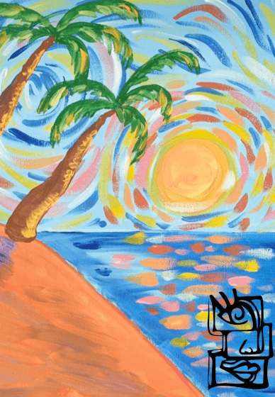 Paint and Sip Class: Tropical Getaway