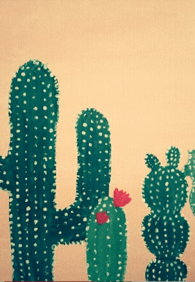Paint and Sip Class: Vintage Cactuses