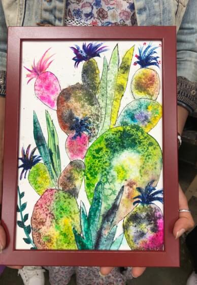 Paint and Sip Class: Watercolour Cacti