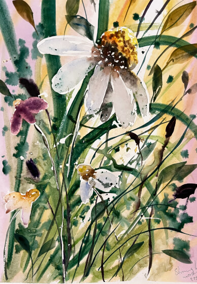 Paint and Sip Class: Watercolour Flower Painting