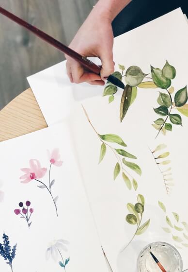 Paint and Sip Class: Watercolour Flowers