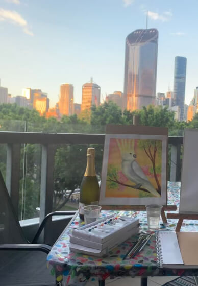 Paint and Sip Class: Watercolour Painting