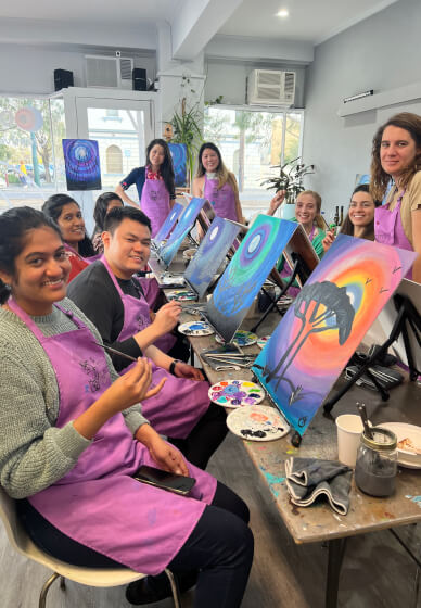 Paint and Sip Class with Your Family and Friends