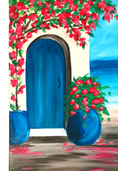Paint and Sip Craft Box / Kit: Greek House