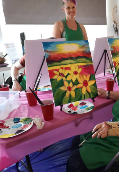 Paint and Sip Experience