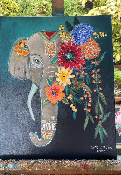 Paint and Sip, Food Experience; Annie the Elephant