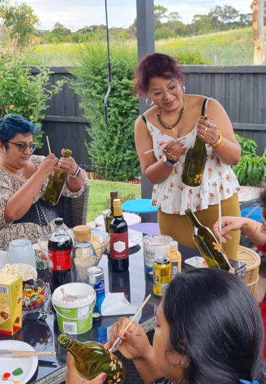 Paint and Sip Workshop: Bottle Painting Edition