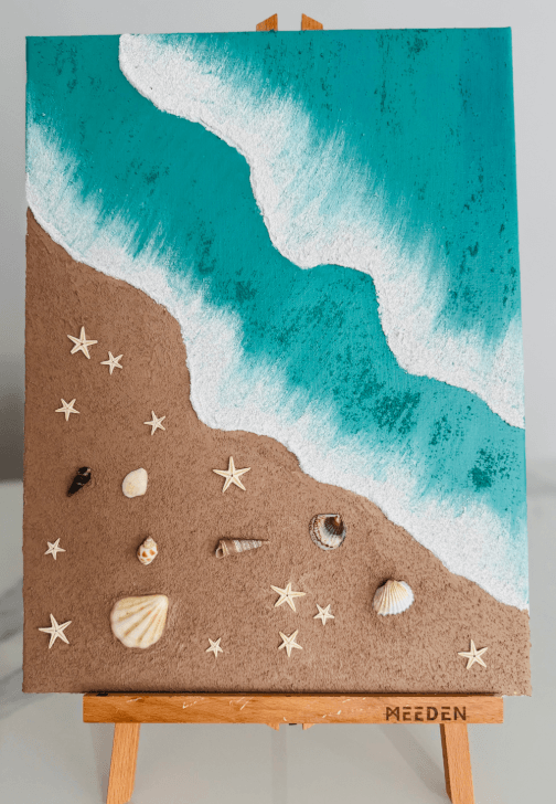Paint N Sip - Beach Texture Painting Workshop for Beginners