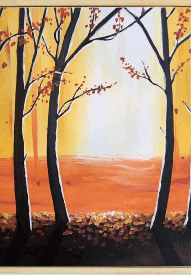 Paint N Sip Class - Autumn Forest